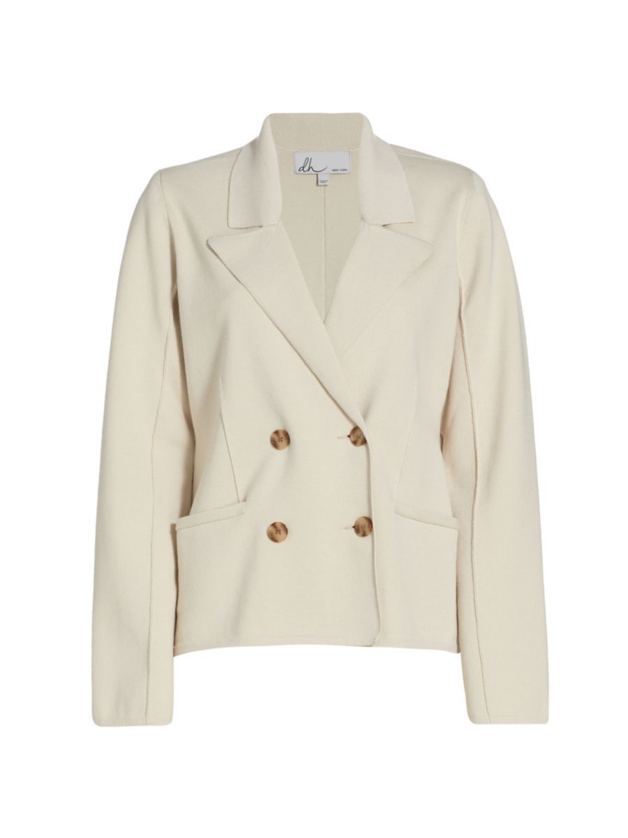 Kacey Double-Breasted Button-Front Jacket | Saks Fifth Avenue