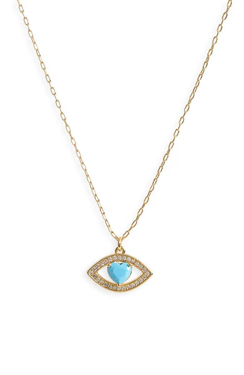 evil eye mini pendant necklace | Nordstrom