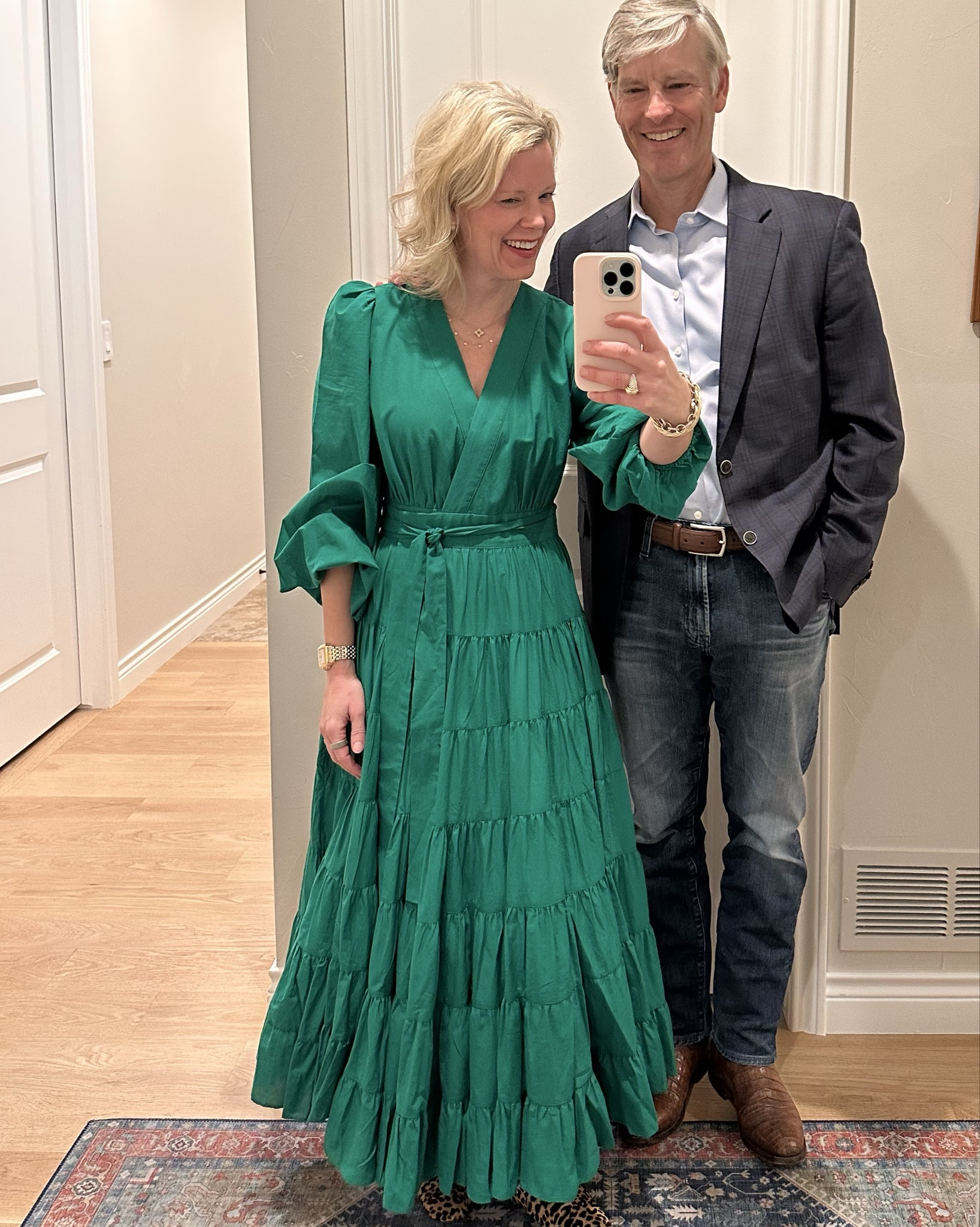Christmas party number three with my favorite! This green dress is amazing. So comfortable, flattering, and the price is unbeatable

#LTKHoliday #LTKdayinmylife #LTKSeasonal