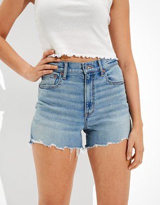 AE Stretch Denim '90s Boyfriend Short | American Eagle Outfitters (US & CA)