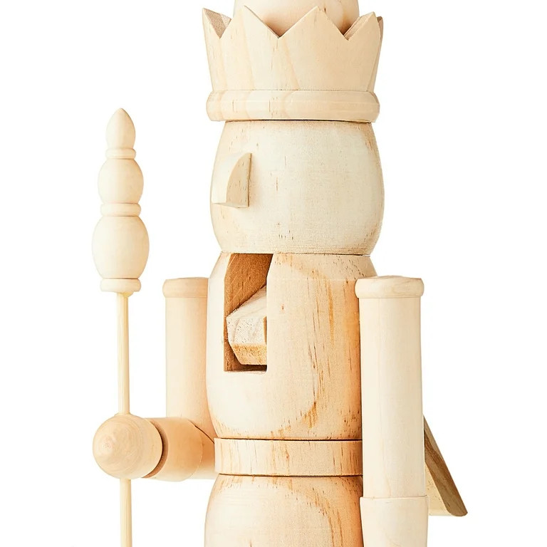 Christmas Wood Natural Color Nutcracker Tabletop Decoration, by Holiday Time - Walmart.com | Walmart (US)