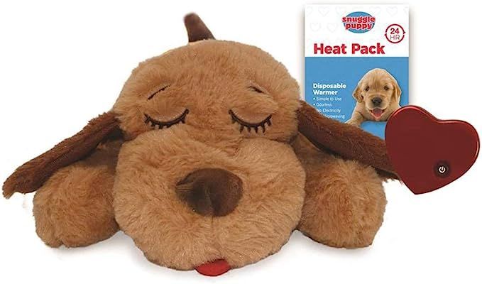 Snuggle Puppy Heartbeat Stuffed Plush Dog Toy - Pet Anxiety Relief, Calming and Soothing aid | Amazon (US)