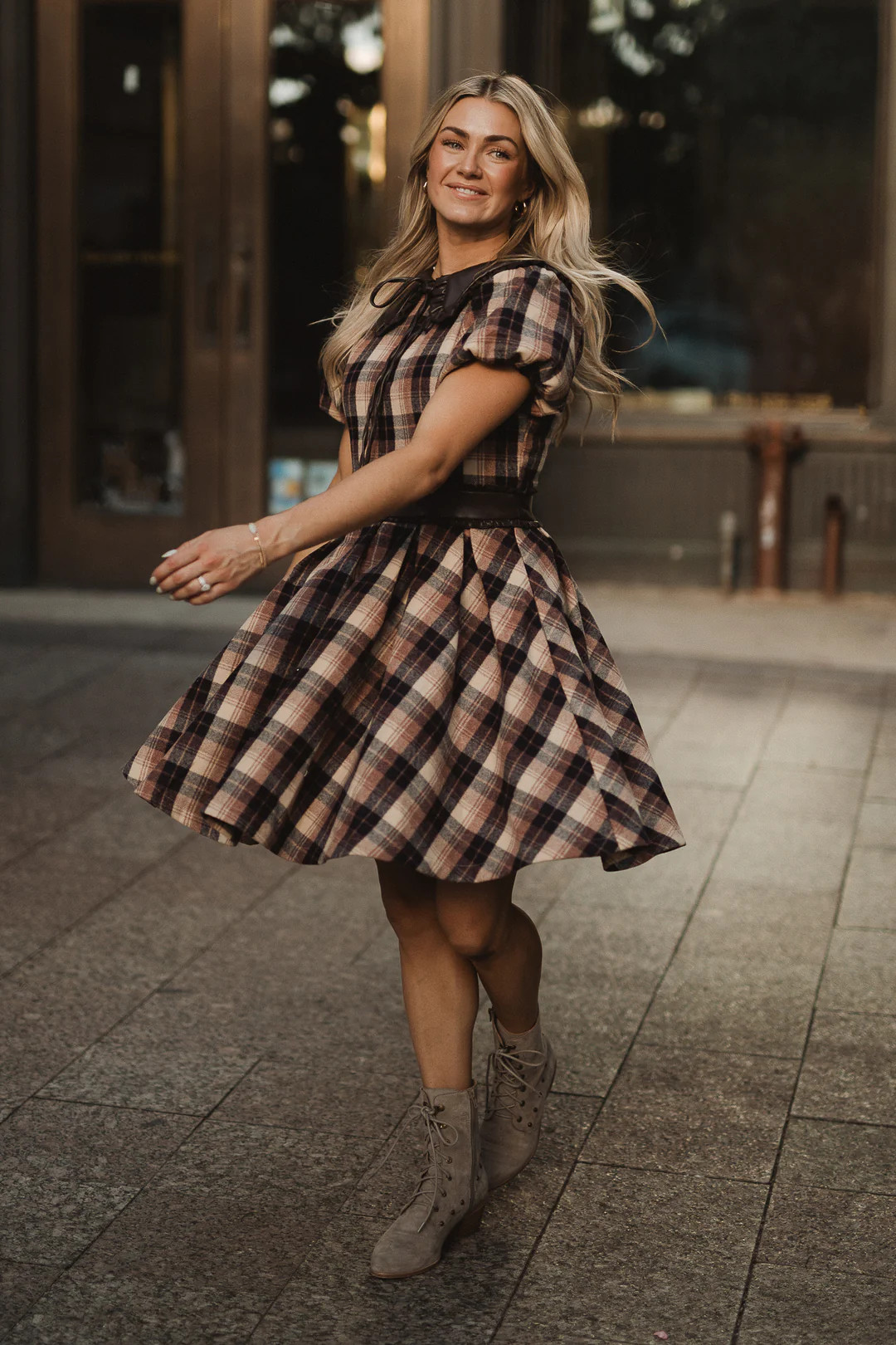 Celine Dress in Plaid | Ivy City Co