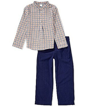 Edgehill Collection Boys Woven Plaid Pants Set - 5 | Dillard's