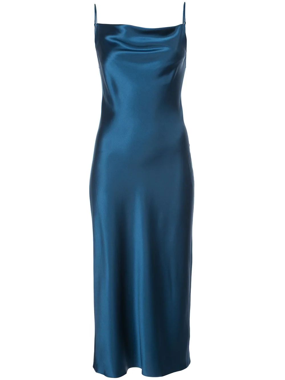 Fleur Du Mal cowl neck slip dress - Blue | FarFetch Global