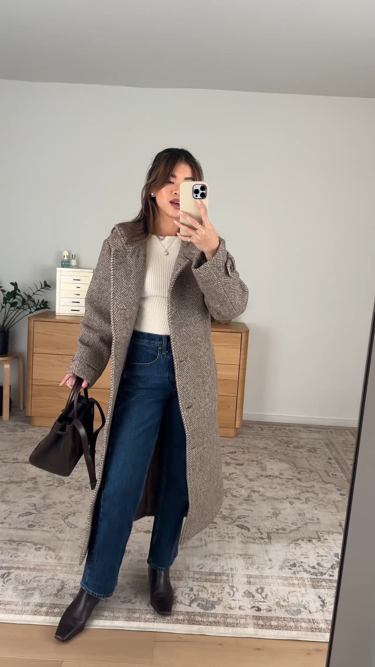 Fall outfit inspo. This coat from @abercrombie is so stunning!

Sizing info:
• Abercrombie 3/4 Sleeve Slash Neck Sweater (Size XS in Warm Beige)
• Abercrombie High Rise 90s Relaxed Jeans (Size 23 Extra short in Dark Wash)
• Abercrombie Wool-Blend Funnel-Neck Long Coat (Size XS in Brown Herringbone Size) (SIZE DOWN!)

Fall Abercrombie new arrivals, Abercrombie sweaters, Abercrombie petite pants, Abercrombie petite denim, Abercrombie fall jackets, Abercrombie petite coats, Petite style, petite fashion, mom outfit, mom style, petite pants, petite outfit ideas, petite outfits, best pants for petite, petite denim, vacation outfits, fall outfits, fall style, fall trends, fall looks fall outfit ideas, Abercrombie try on, fall boots, fall denim, fall lookbook, fall outfits

#LTKootd #LTKSeasonal #LTKTravel
