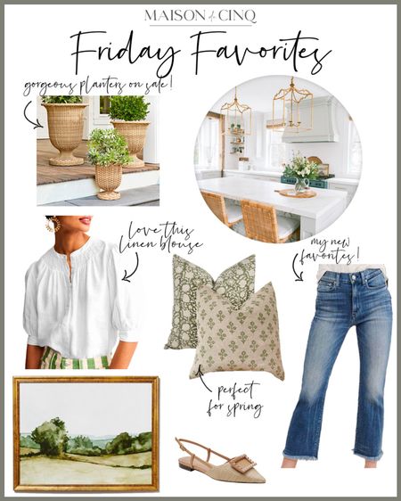 So many great spring finds on Friday Favorites today! Like the BEST fitting, most flattering jean brand, pretty throw pillows, faux branches and blooms, plus much more!

#homedecor #springdecor #springoutfit #widelegjeans #croppedjeans #walldecor #planters 

#LTKover40 #LTKfindsunder50 #LTKhome