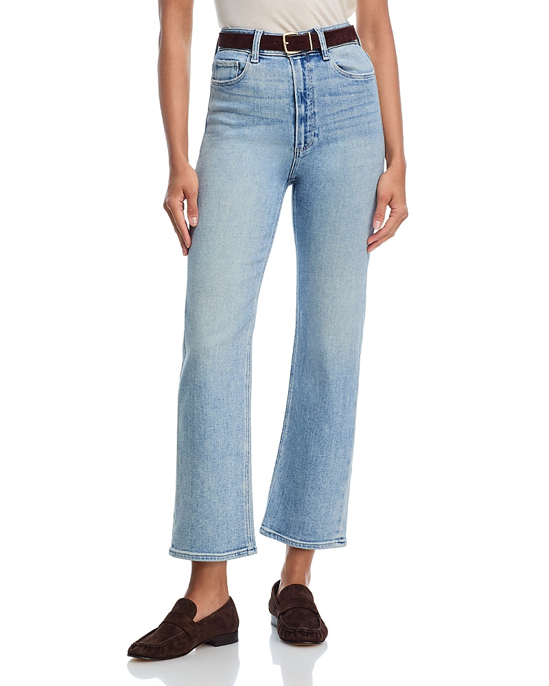 Paige Stevie High Rise Ankle Straight Jeans in Lisbon Light | Bloomingdale's (US)