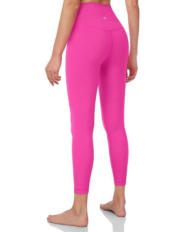 HeyNuts Essential/Pure&Plain 7/8 Leggings, High Waisted Compression Soft Pants Workout Athletic Y... | Amazon (US)