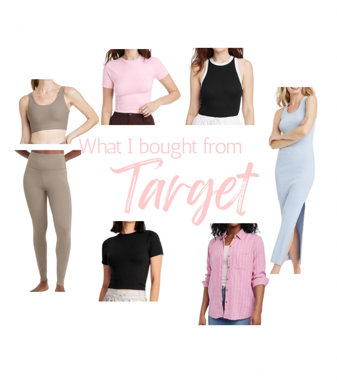 Spring Outfit, Target finds, target outfits, Sun dress, maxi dress, swimsuit coverup, tanks, new target, target clothes, women’s, recent purchases, new clothes, spring vacation clothes, what to wear for vacation, beach trip outfits, beach trip outfit, pink top, black top, black tank, blue dress, slit dress, workout set, leggings 

#LTKstyletip #LTKfindsunder100 #LTKSeasonal