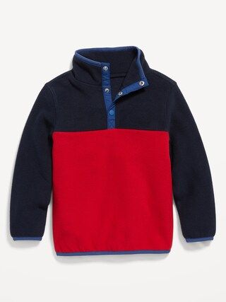 Unisex 1/4-Snap Color-Block Pullover for Toddler | Old Navy (US)