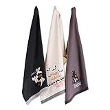DII Cotton Halloween Holiday Dish Towels, 18x28" Set of 3, Decorative Oversized Kitchen Towels, Perf | Amazon (US)