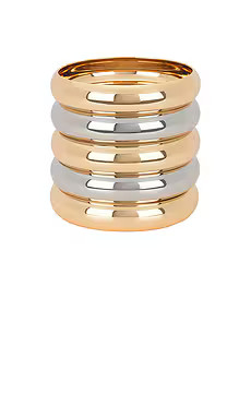 Epifene Bangles Set Of 5 in Mixed Metal from Revolve.com | Revolve Clothing (Global)