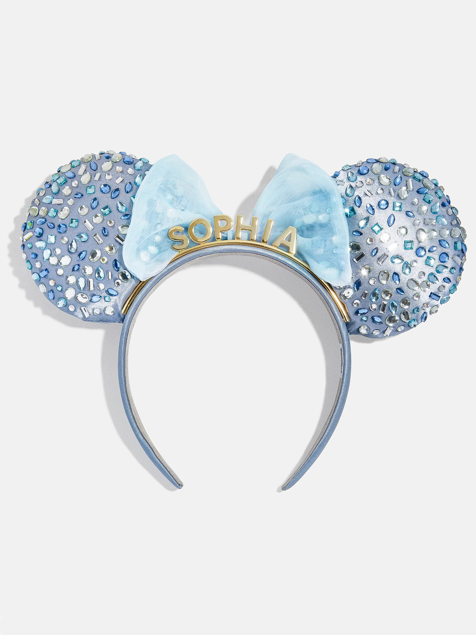 Disney Minnie Mouse Crystal Blue Custom Ears Headband - Minnie Mouse Crystal Blue Custom Ears | BaubleBar