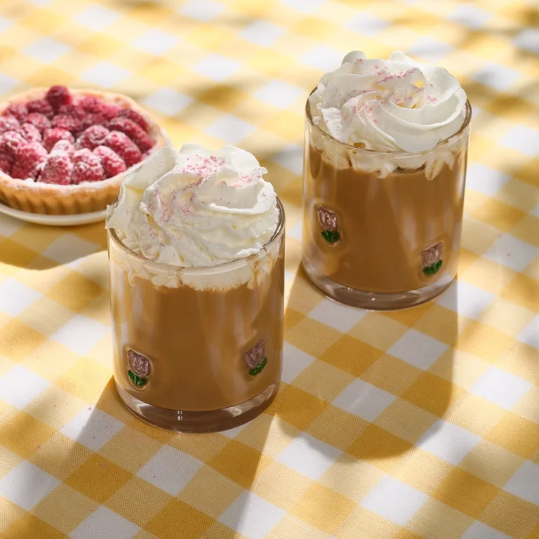 Thyme & Table 12 fl oz Spring Tullip Charm Drinking Glasses, Set of 2 | Walmart (US)