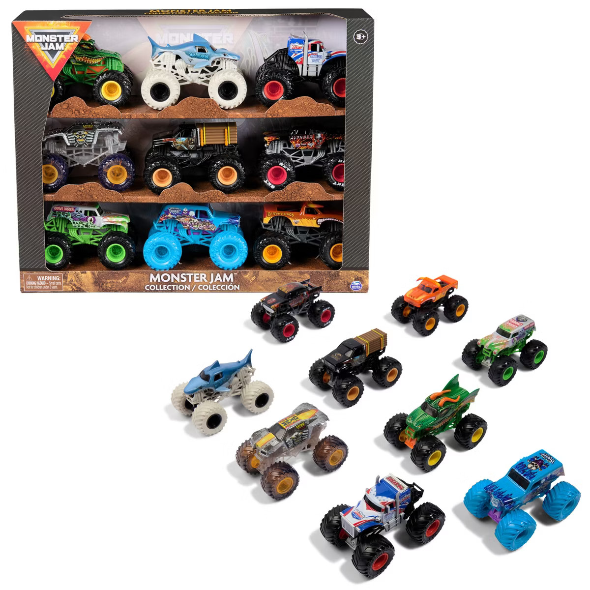 Monster Jam Monster Truck Diecast 9pk - 1:64 Scale | Target