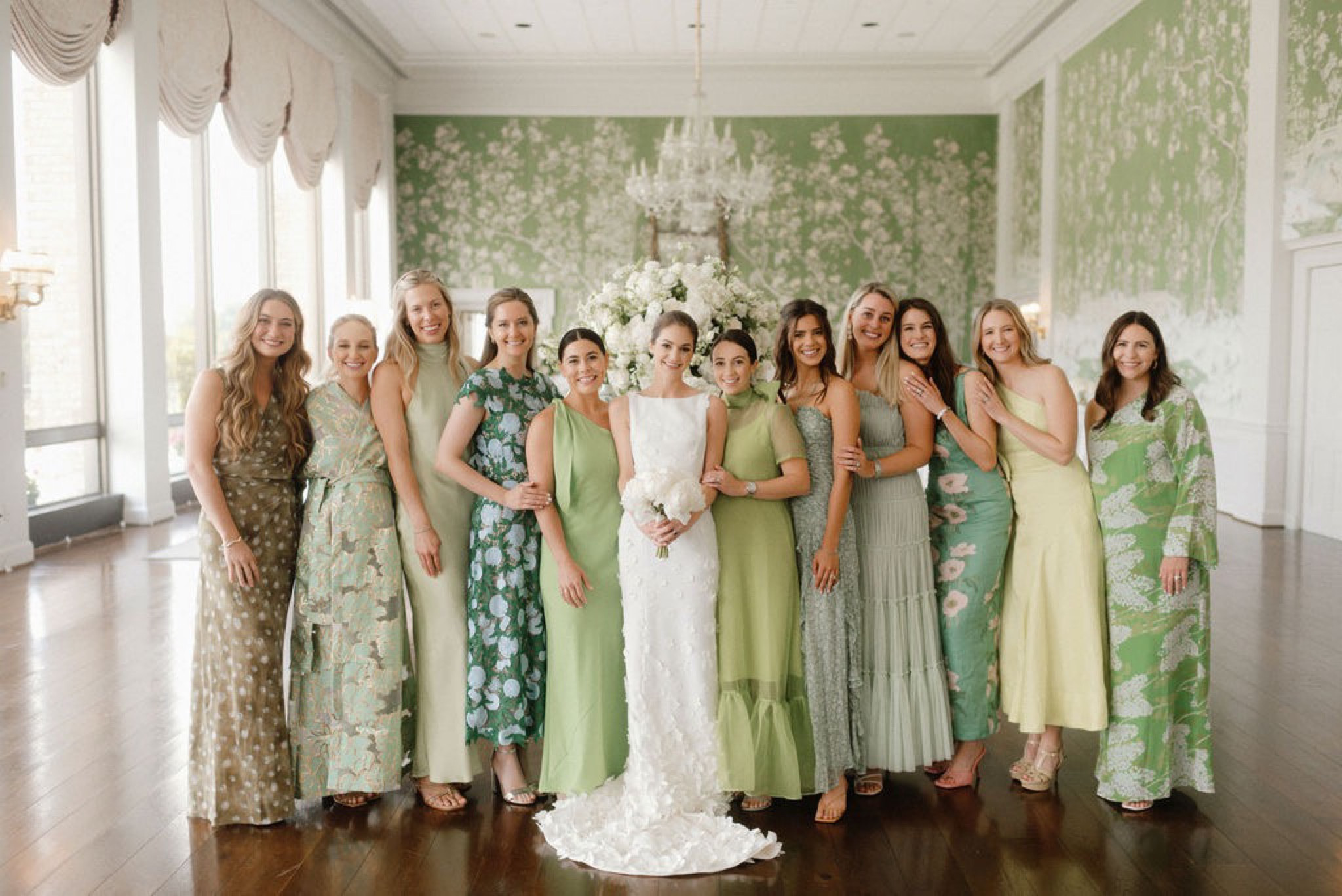 Green and white bridesmaids dresses
Wedding guest dress 
Green white wedding inspo 
Texas bride 

#LTKwedding #LTKstyletip