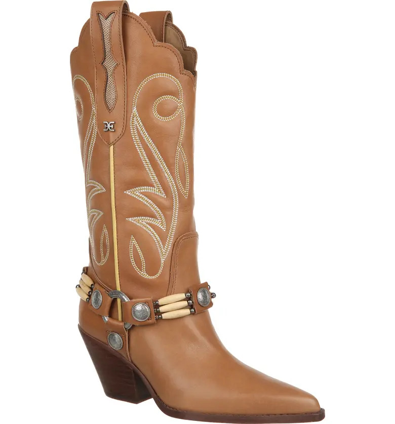 Jackie Harness Pointed Toe Western Boot | Nordstrom
