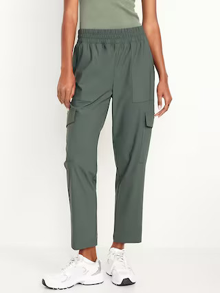 High-Waisted SleekTech Cargo Ankle Pants | Old Navy | Old Navy (US)