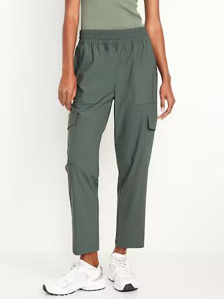 High-Waisted SleekTech Cargo Ankle Pants | Old Navy (US)