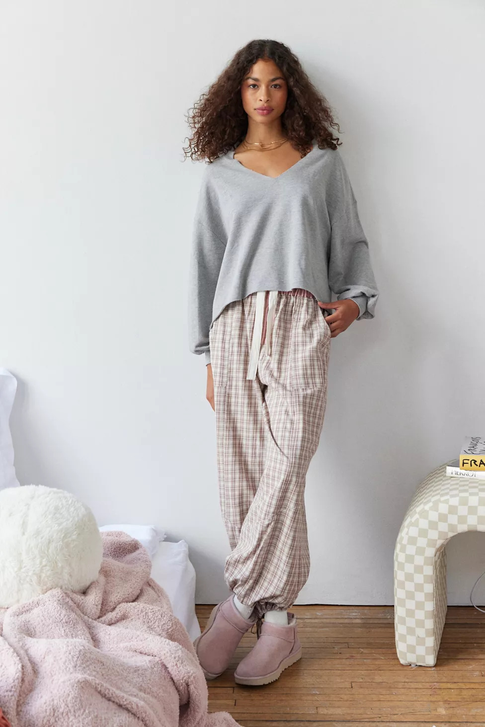 Out From Under Notch Neck Sweatshirt | Urban Outfitters (US and RoW)