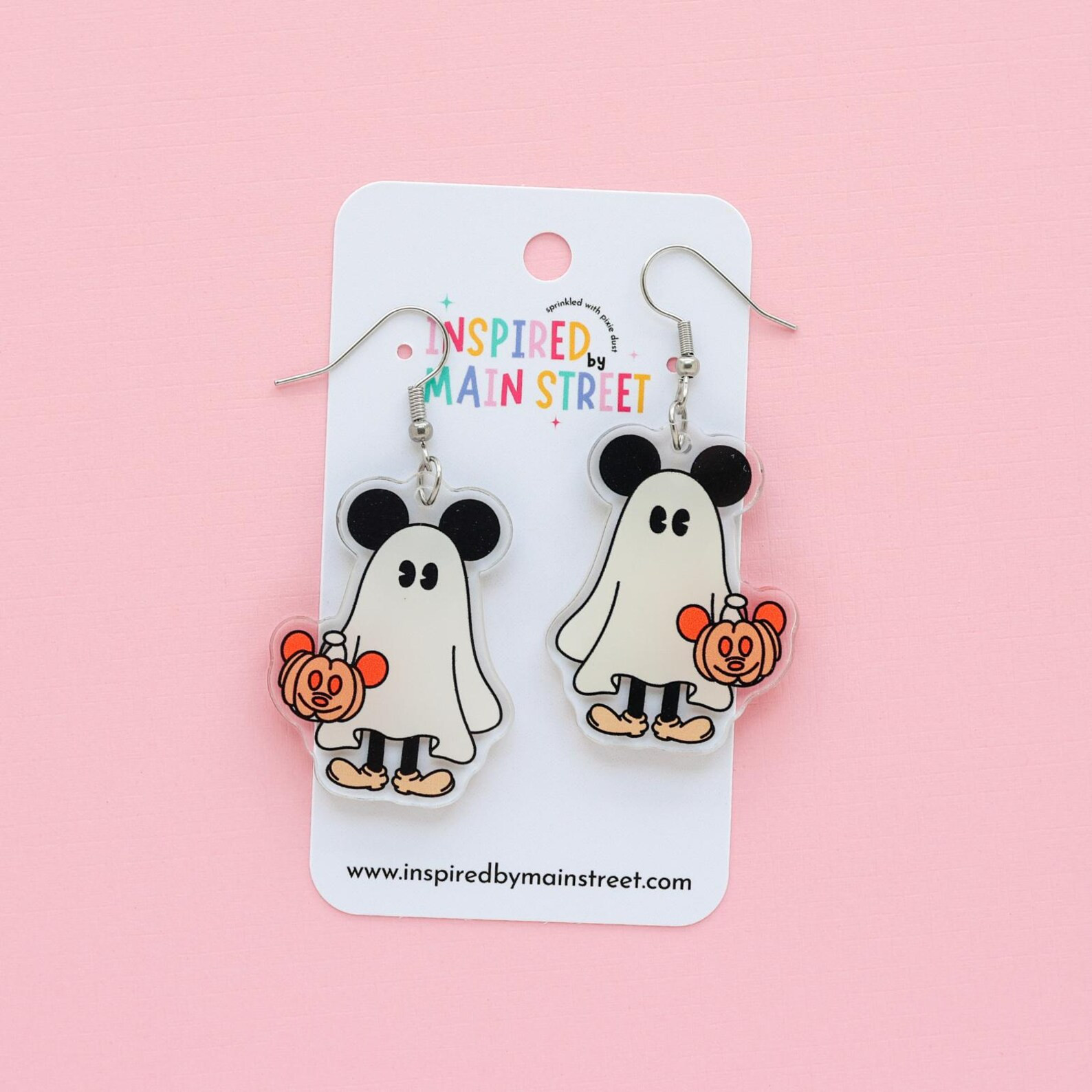 Mickey Ghost Earring | Mickey Earring | Mickey Halloween Earring | Halloween Earring | Etsy (Global)