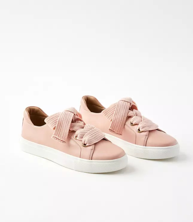 Oversized Lace Up Sneakers | LOFT