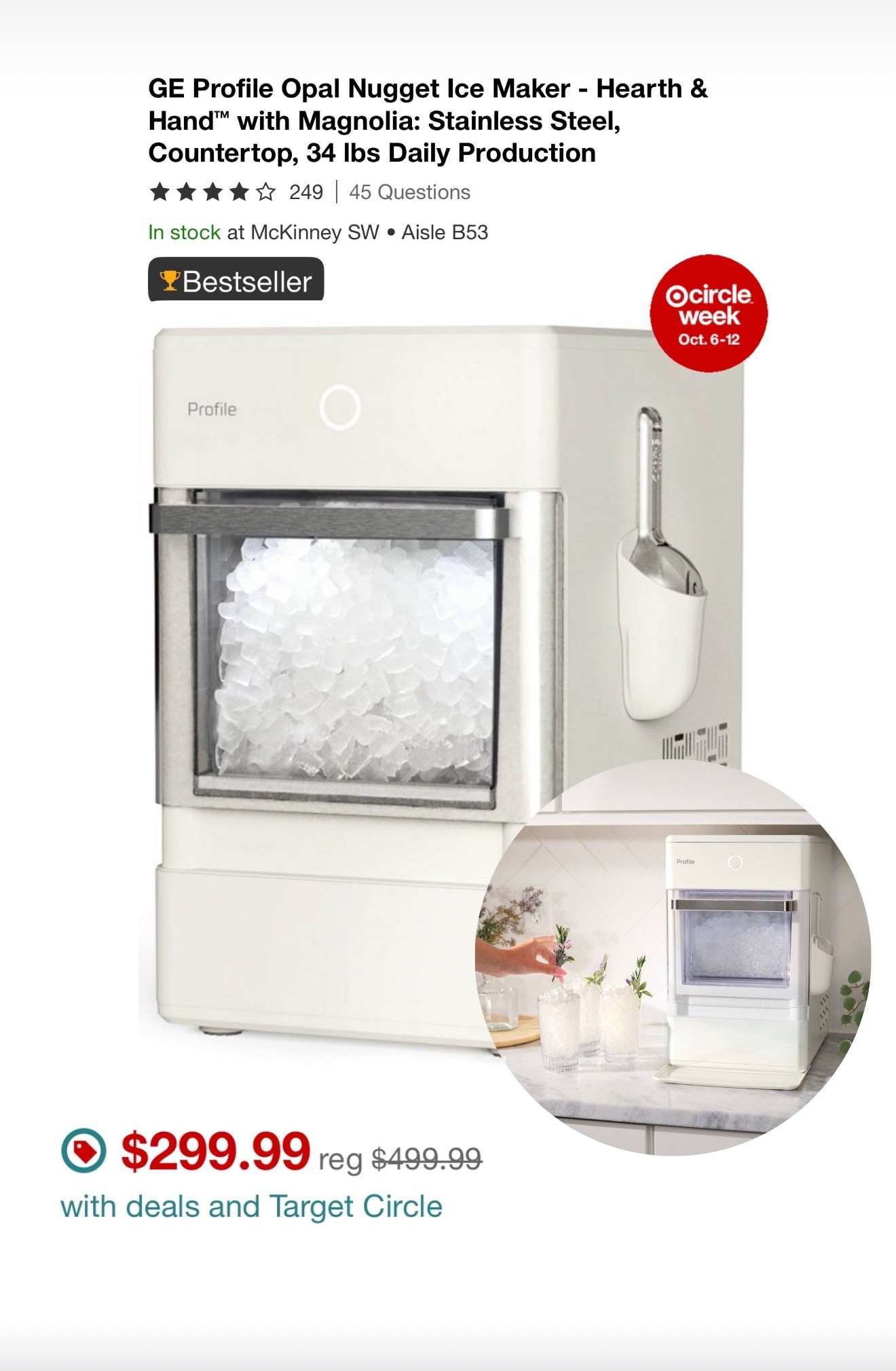 This deal is actually crazy!! We’re obsessed with our opal ice maker, and I love that this color isn’t an eye sore!

#LTKHome #LTKSaleAlert #LTKOver40