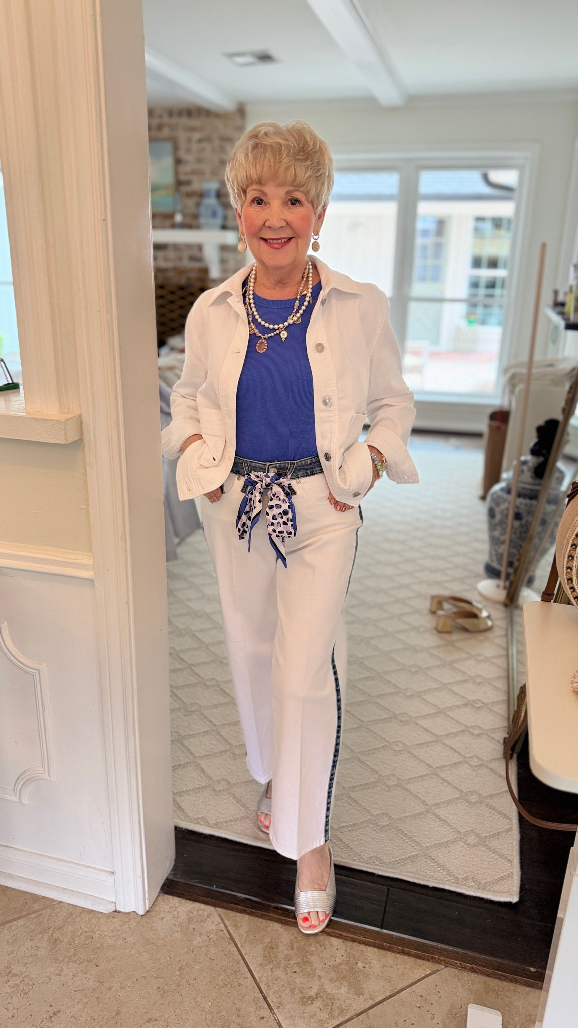 Mimi’s cute outfit from the chicos live 🩵 such a cute white denim look!

#LTKootd #LTKgrwm #LTKMothersDay