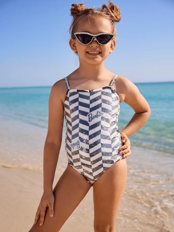 Classic Barbie\u2122 Sequin Swimsuit | Lola + The Boys