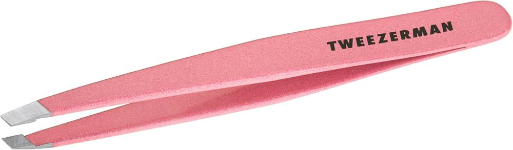 Tweezerman Exclusive Dusty Rose Slant Tweezer - Hair Removal Tweezers, Stainless Steel | Amazon (US)