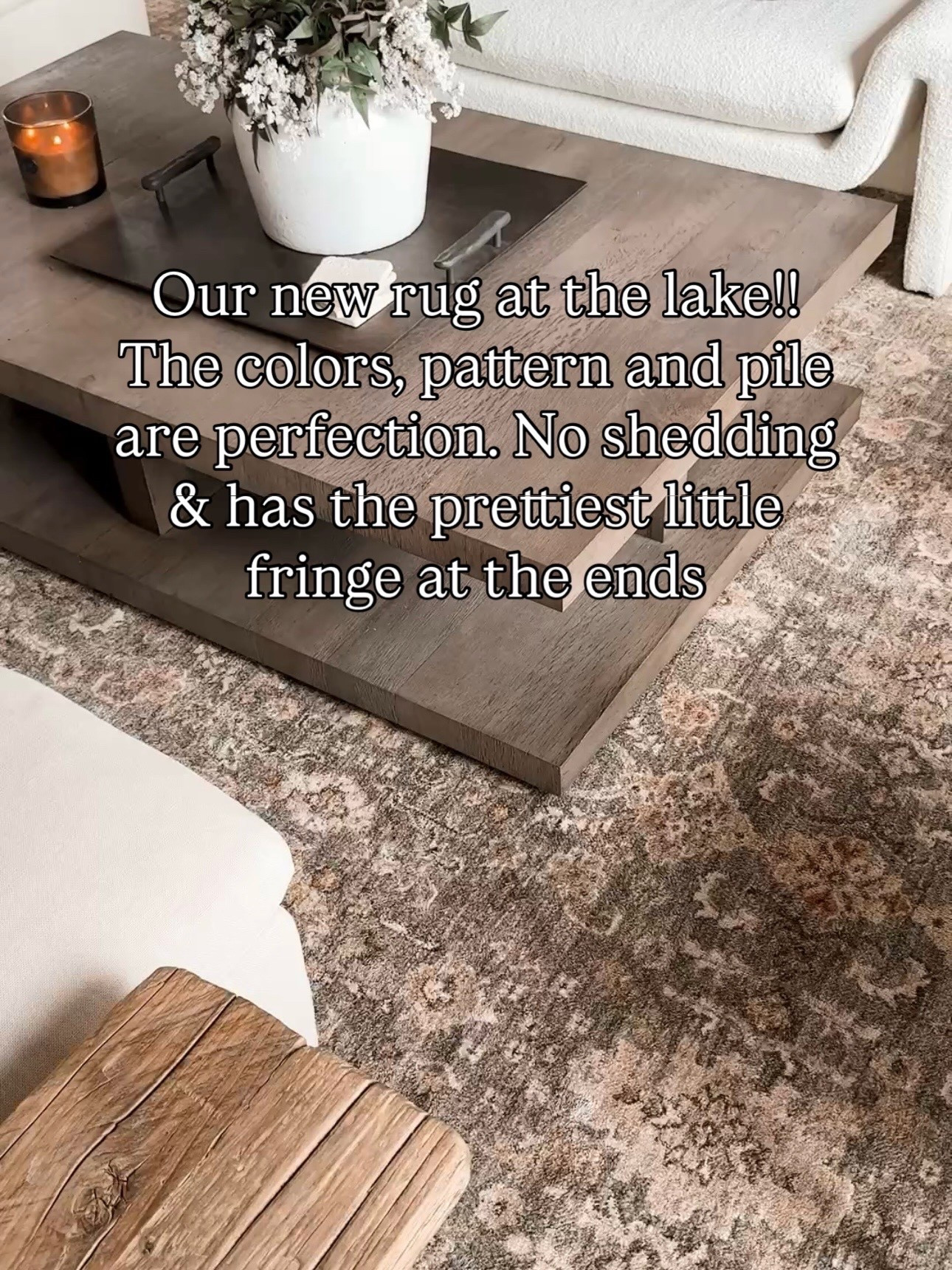 Still crushing pretty hard on this new
Rug at the lake! 😍

#LTKHome #LTKSaleAlert #LTKSeasonal