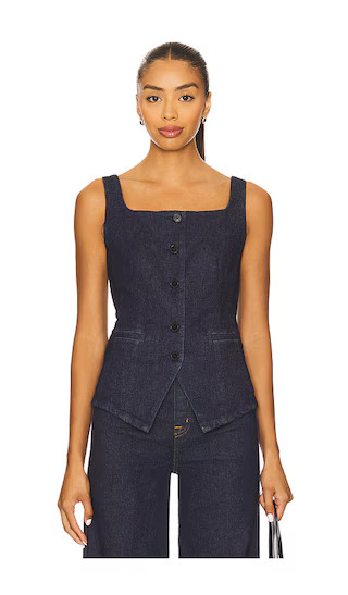 Denim Vest in Undone Indigo | Revolve Clothing (Global)