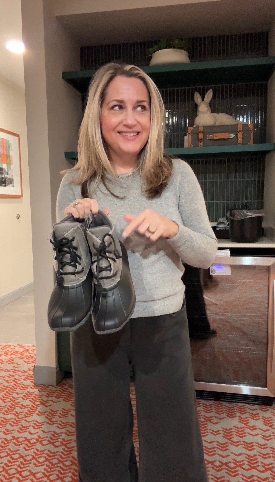 Cute rain, boots, cashmere, and stretchy sweatpants trousers! 

#LTKSeasonal #LTKOver40 #LTKShoeCrush