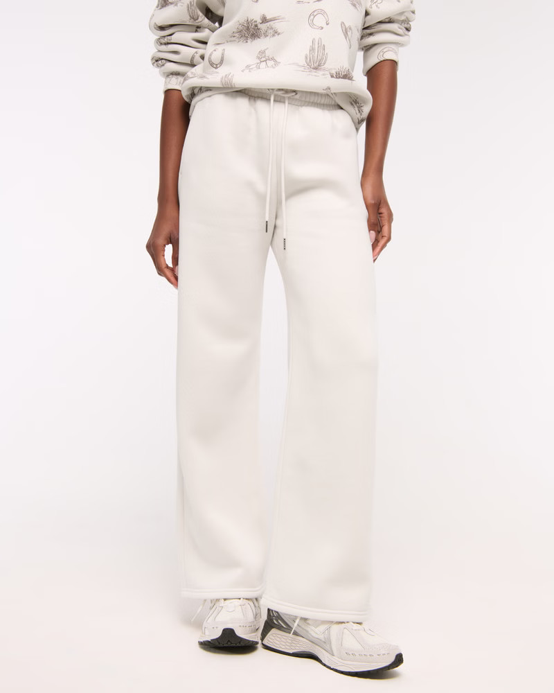 Women's High Rise Wide Leg Sunday Sweatpant | Women's New Arrivals | Abercrombie.com | Abercrombie & Fitch (US)