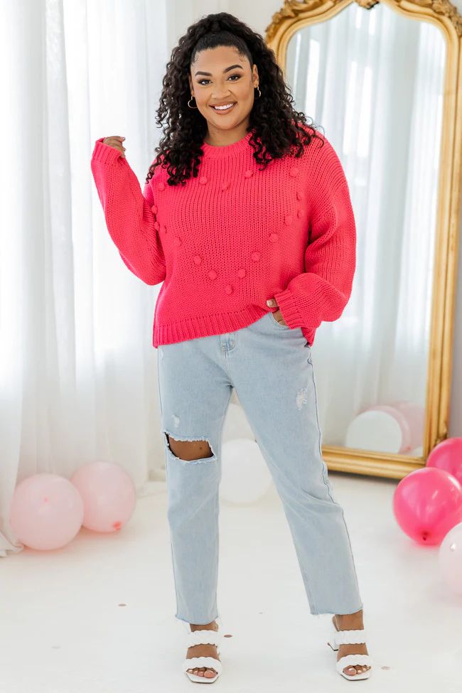 You're Still The One Pink Heart Sweater | Pink Lily
