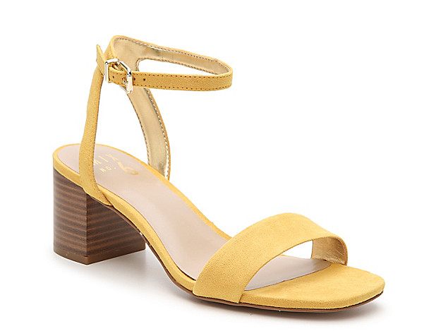 Mix No. 6 Eluned Sandal - Women's - Mustard Yellow Fabric | DSW