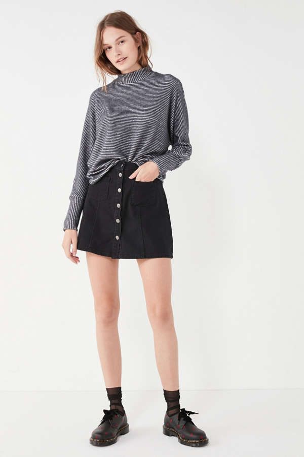 BDG Denim Button-Front Skirt | Urban Outfitters US