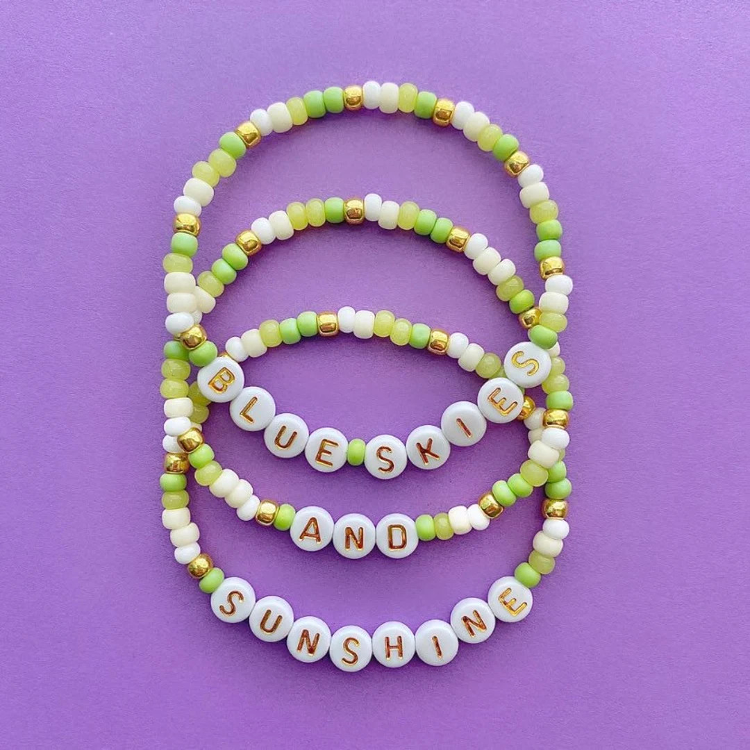 Blue Skies And Sunshine Tiana Princess and The Frog Beaded Bracelets | Etsy (US)