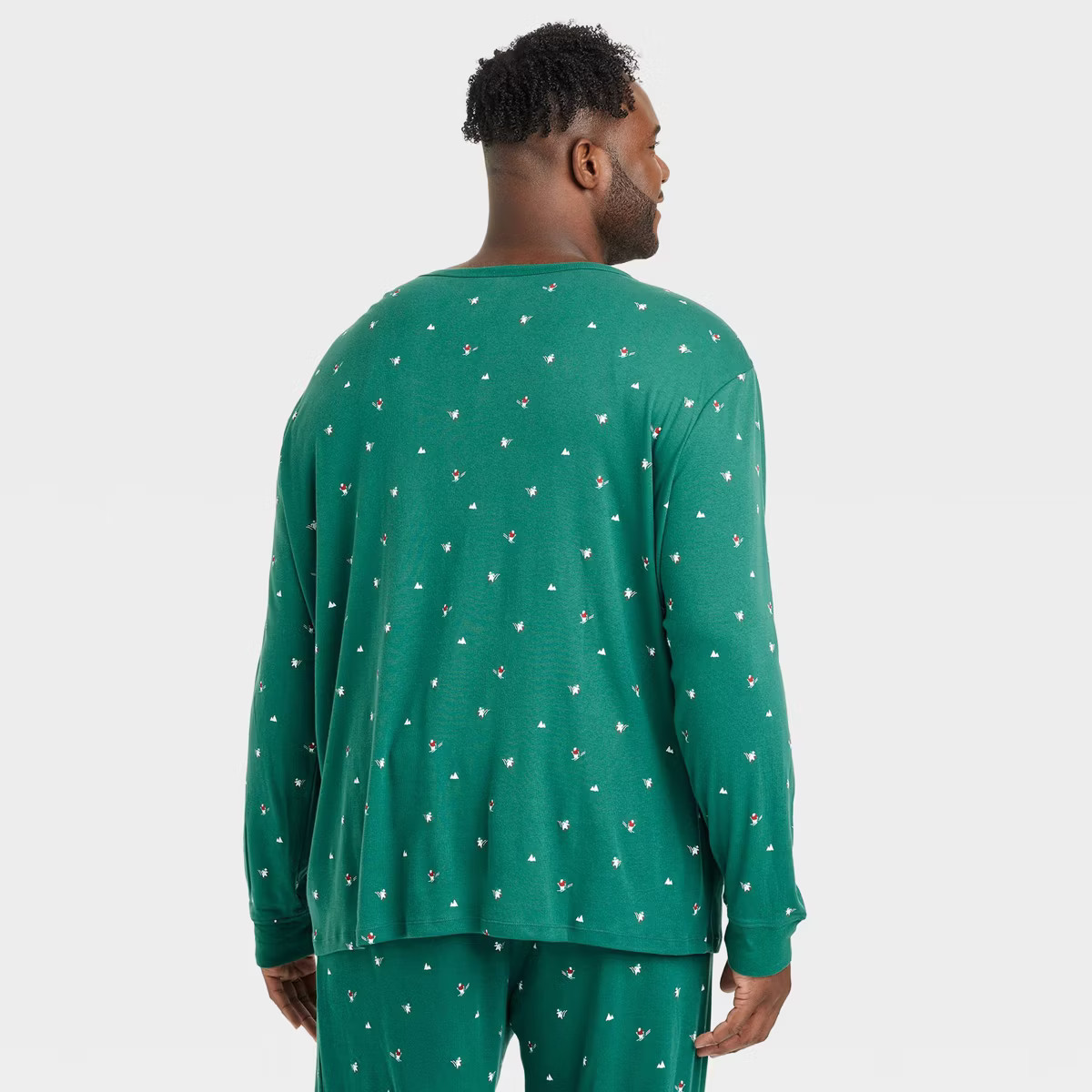 Men's Polar Bear Print Cotton Ribbed Holiday Matching Family Pajama Shirt - Wondershop™ Green | Target