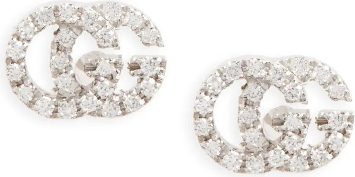 Double-G Diamond Stud Earrings | Nordstrom