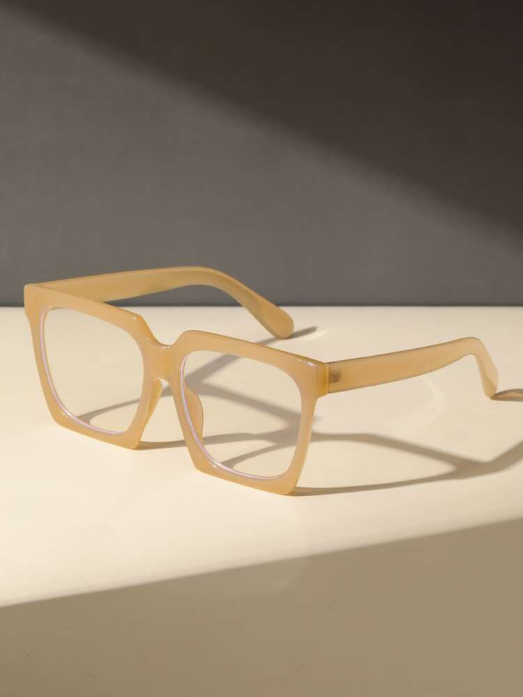 Geometric Frame Anti-Blue Light Eyeglasses | SHEIN