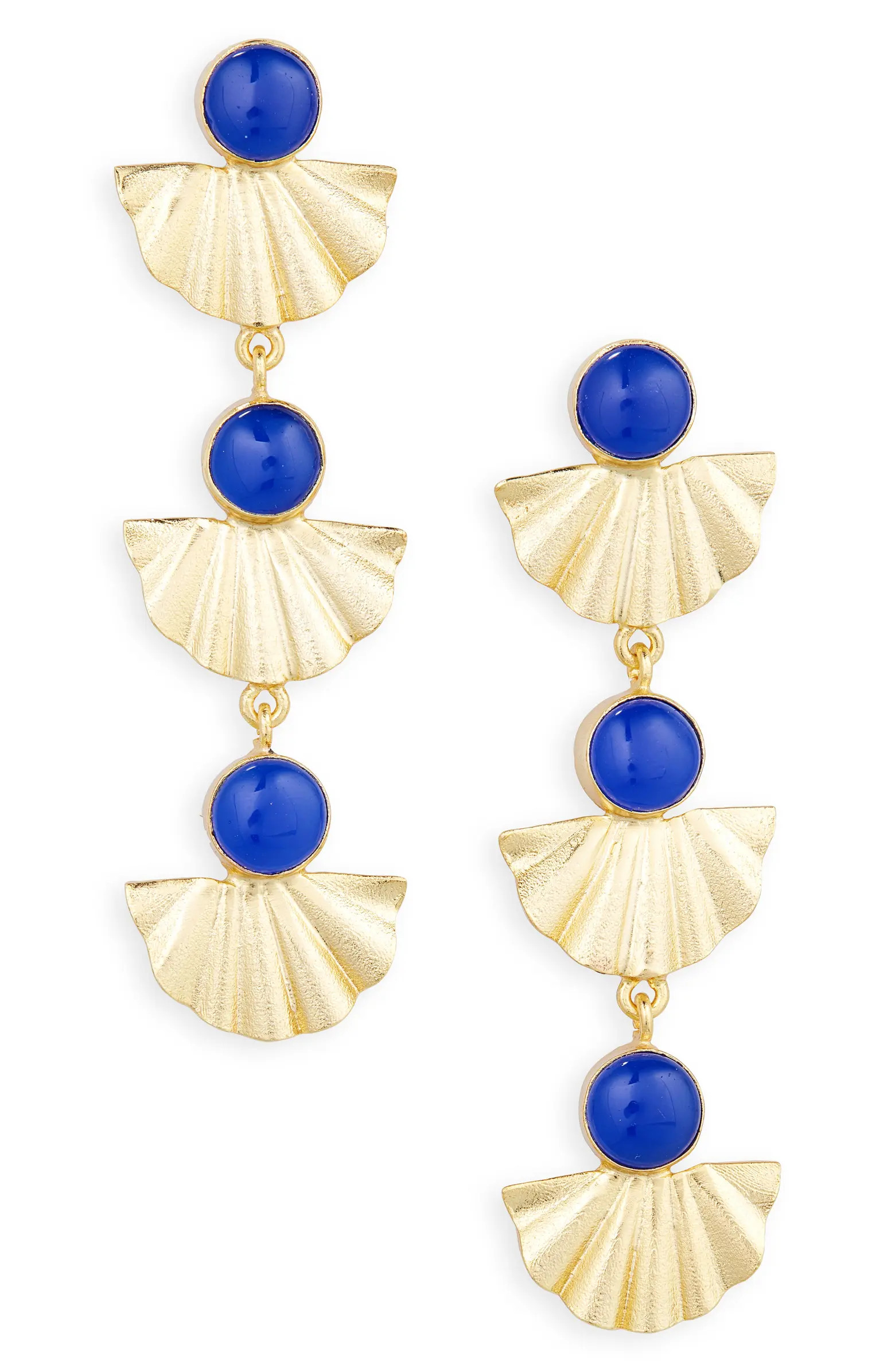 Panacea Lapis Lazuli Linear Drop Earrings | Nordstrom | Nordstrom