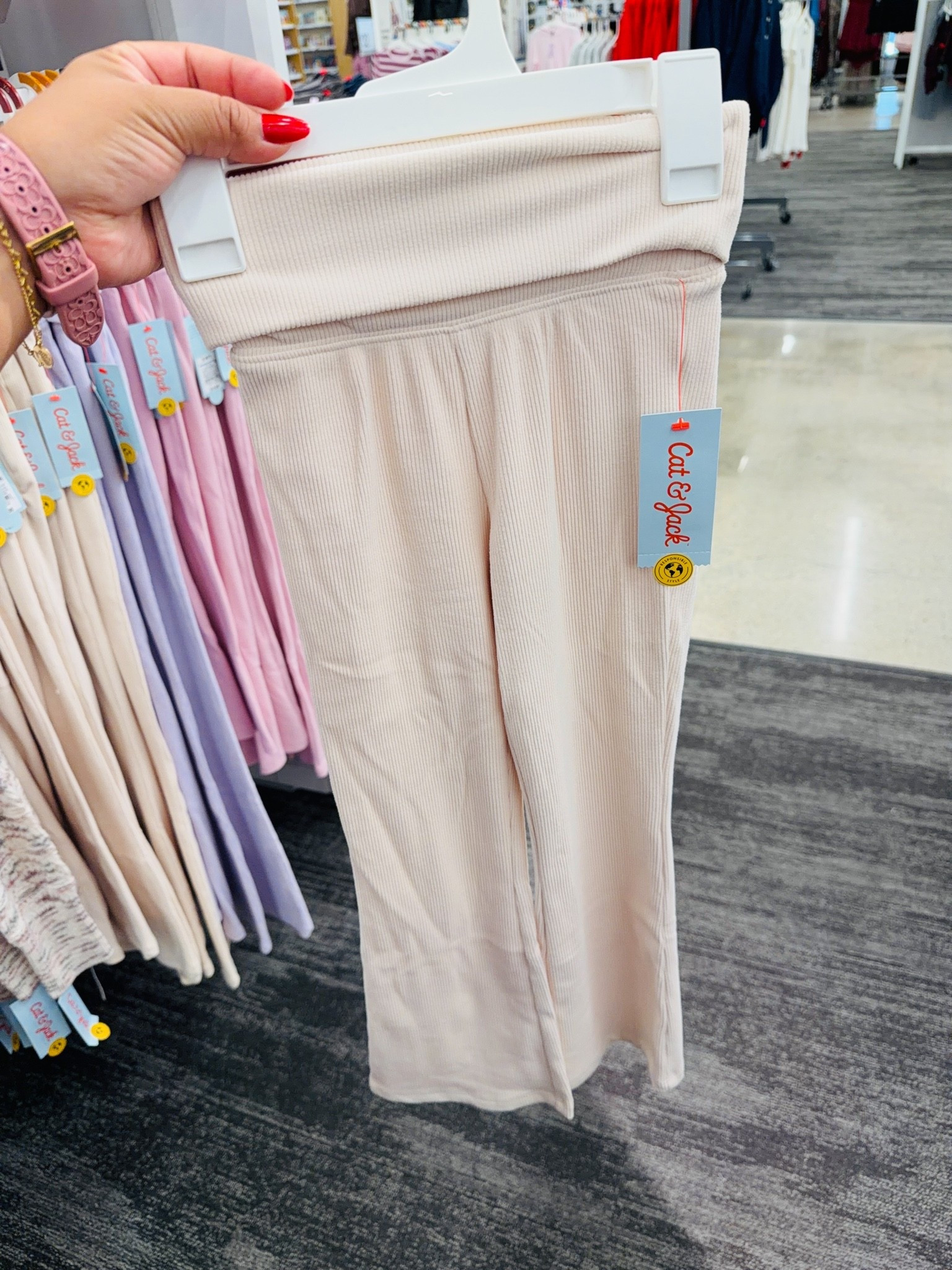 New cozy ribbed fold over pants for our girls!! Comfy & cute!!🫶🏽