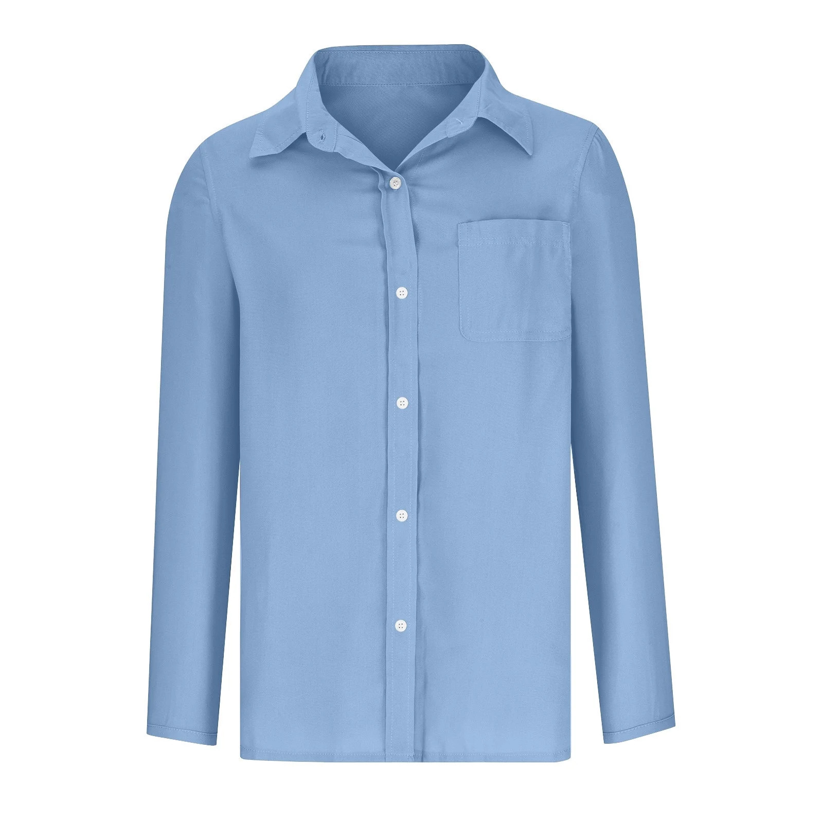 Mingw Cotton and Linen Button Down Shirts for Women Cotton Dress Shirts Oxford Tops Long Sleeve W... | Walmart (US)