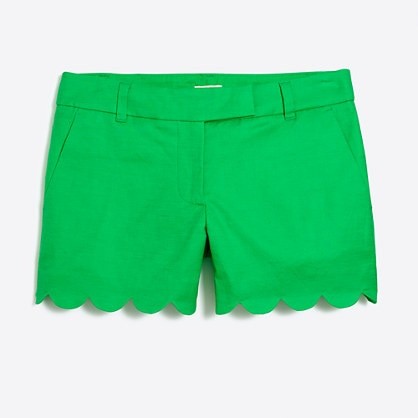 4" scallop-hem short | J.Crew Factory