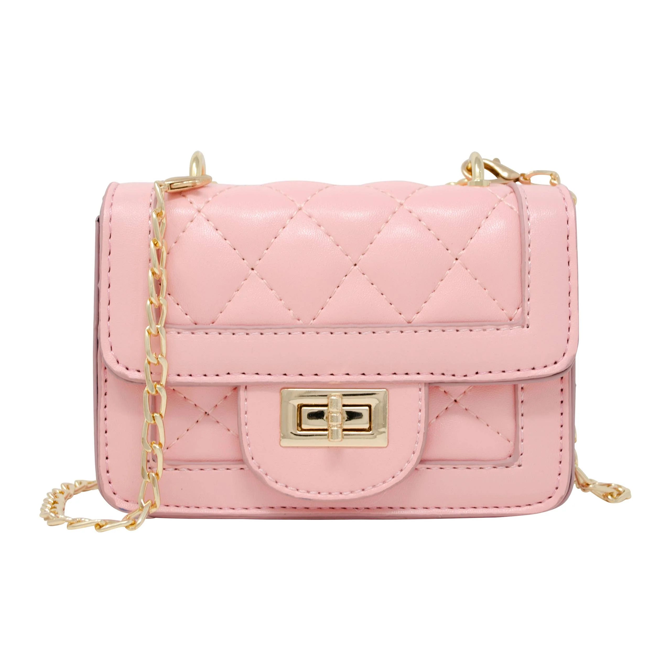 Tiny Classic Quilted Mini Purse: Pink | BISBY Kids