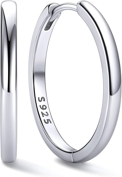 ChicSilver 925 Sterling Silver Huggie Hoop Earrings Small Hoop Earrings for Women Hypoallergenic ... | Amazon (US)