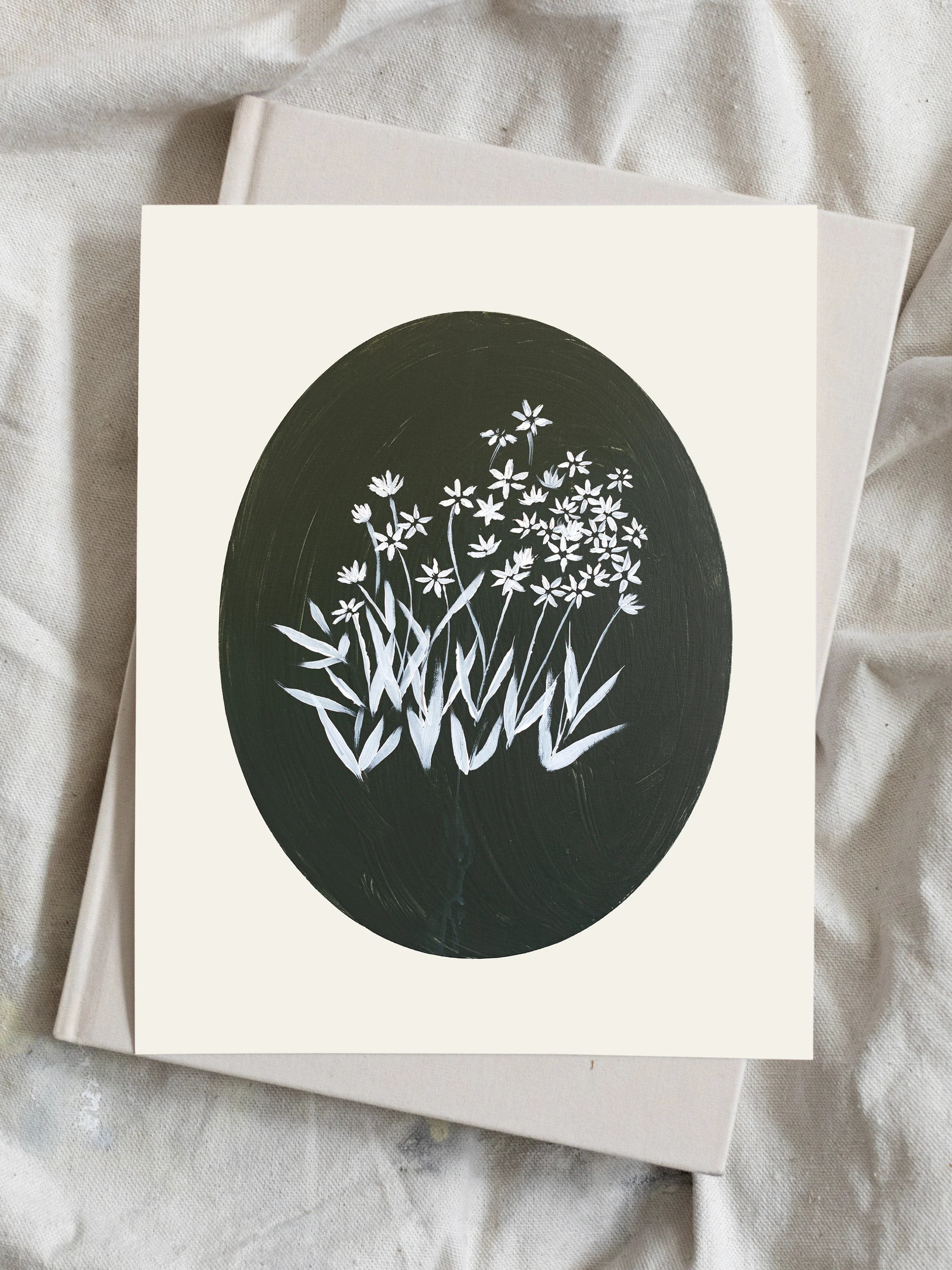 Bethlehem Flower Medallion Luxe Art Print | Lindsay Letters, LLC