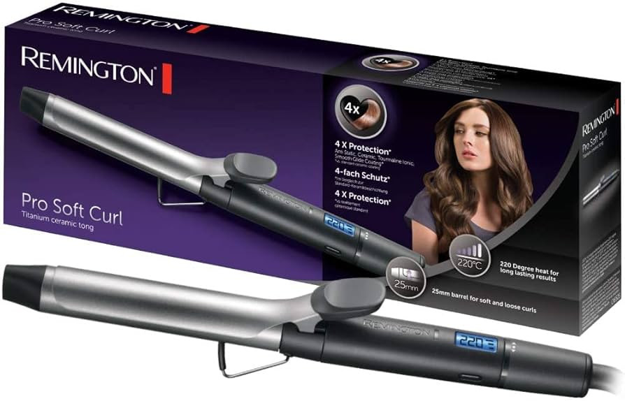 Remington Pro Soft Curl Curl Curling Iron 25 mm for Soft Natural Curls 4x Protection | Amazon (DE)